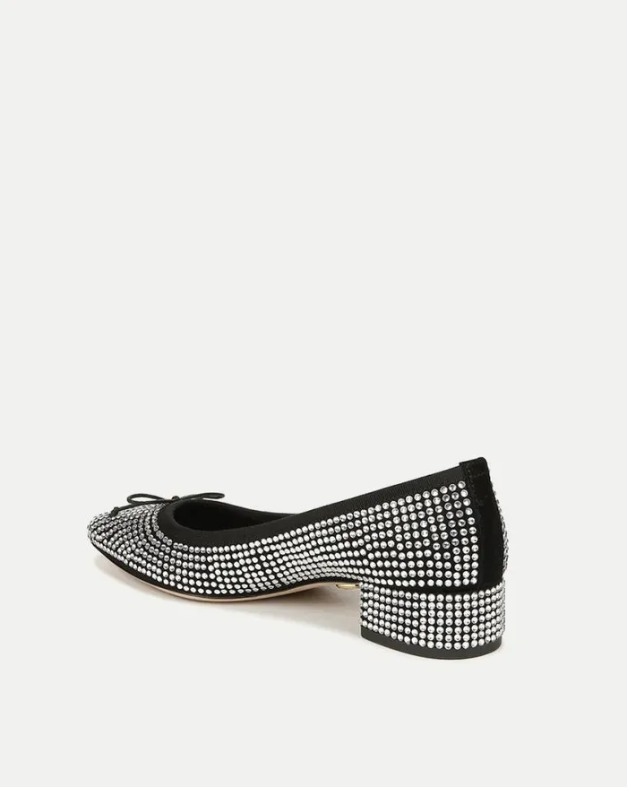 Flats and Loafers Shop Veronica Beard Cecile Rhinestone Ballet Pump Black Multi