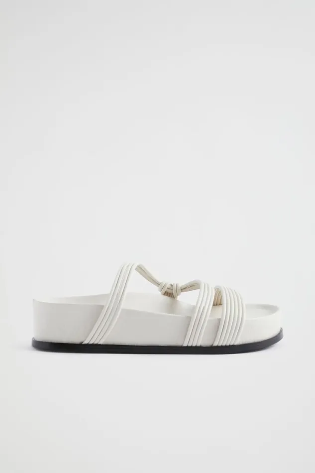 Flats Woman Seed Heritage Harley Footbed Slide Bone