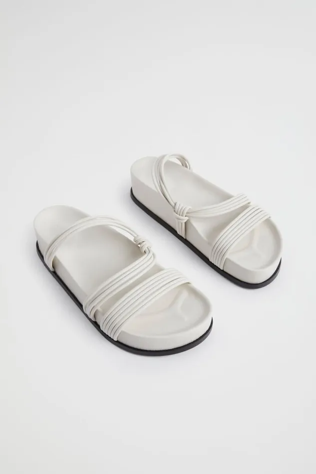 Flats Woman Seed Heritage Harley Footbed Slide Bone