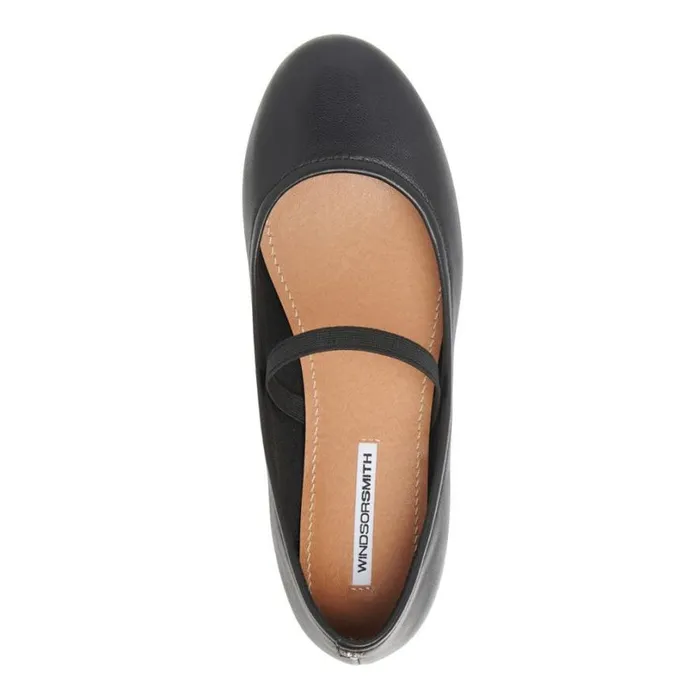 Flats Women Windsor Smith BLOOM BLACK LEATHER FLATS Flats Women Windsor Smith BLOOM BLACK LEATHER FLATS
