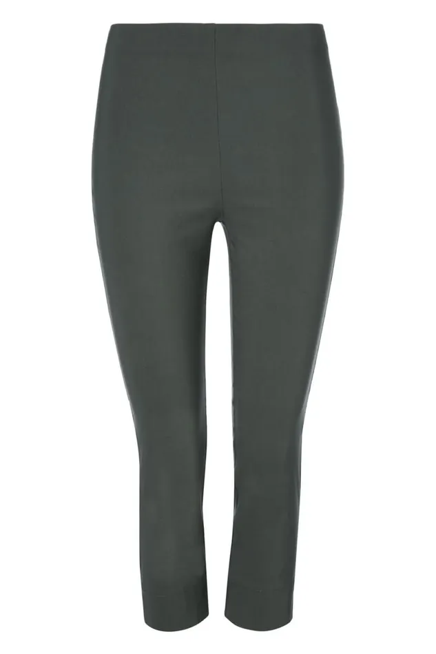 Forrest Elastic Waist Stretch Cropped Trousers Women Roman Coords