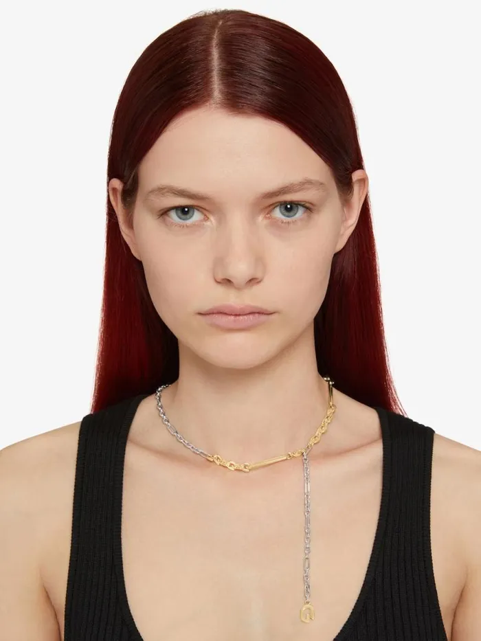 G Link Necklace In Metal Goldensilvery WomenMen Givenchy Jewelry