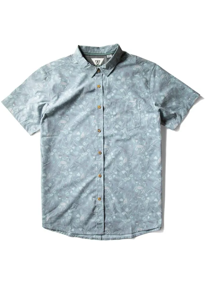 Gardena Eco Ss Shirt Dusk Men Vissla Shirts and Flannels