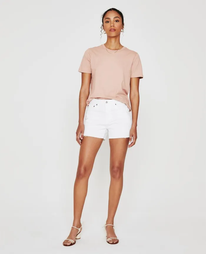 Hailey CutOff Short 1 Year Classic White Women AG Jeans Skirts and Shorts