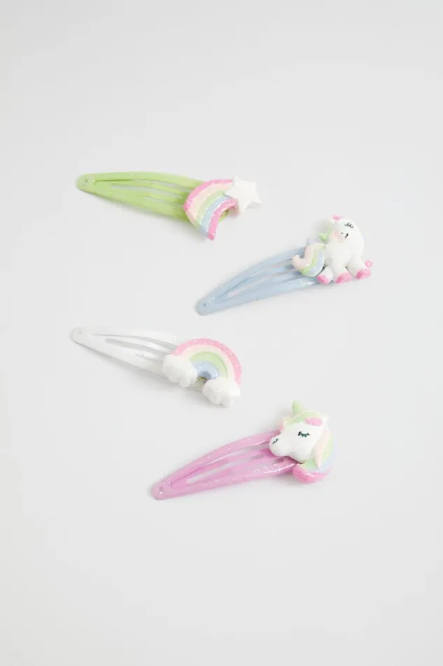 Hair Accessories Girl Seed Heritage Enchanted Unicorn Snap Pack Multi