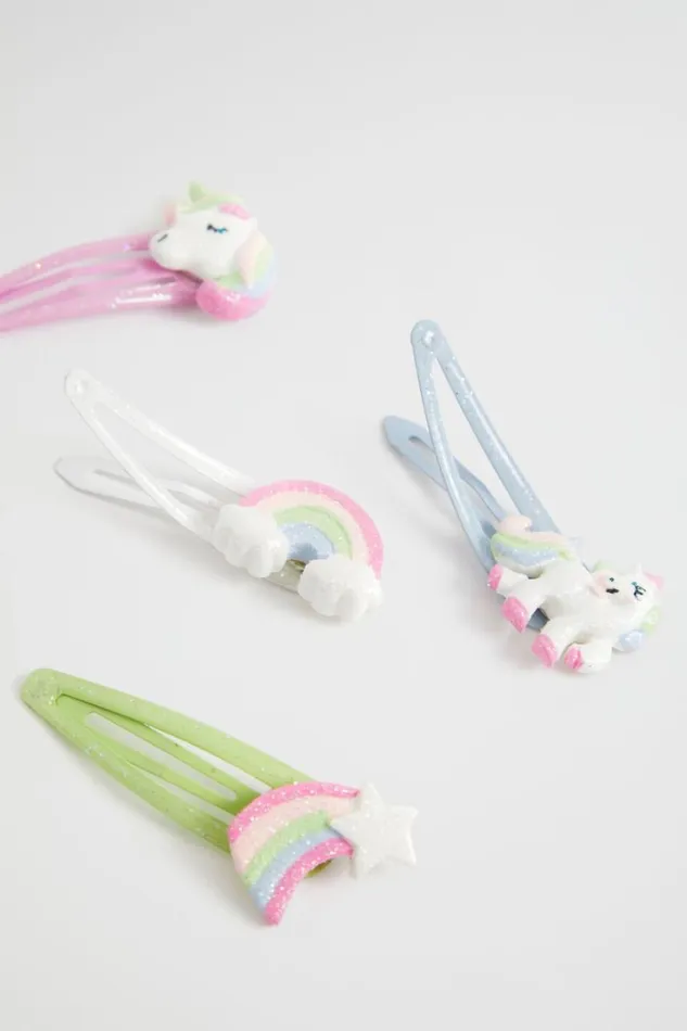 Hair Accessories Girl Seed Heritage Enchanted Unicorn Snap Pack Multi