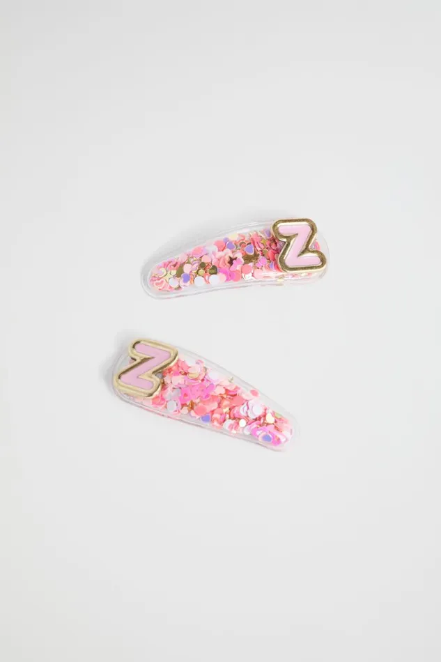 Hair Accessories Girl Seed Heritage Initial Confetti Snaps Z