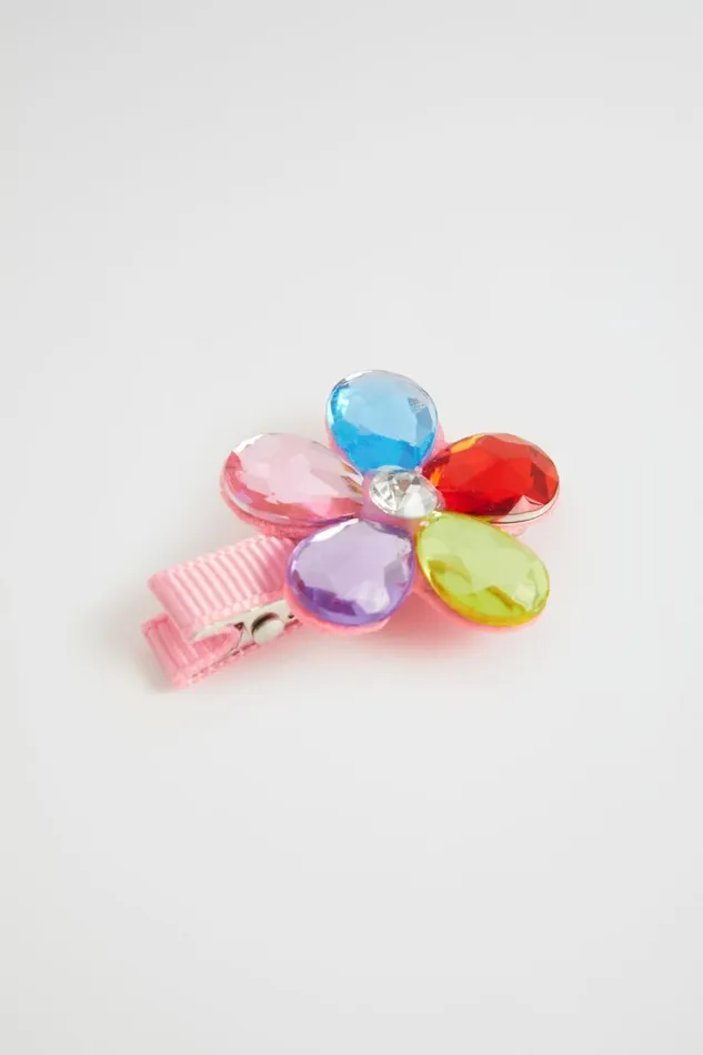 Hair Accessories Girl Seed Heritage Jewel Flower Duck Clip Multi