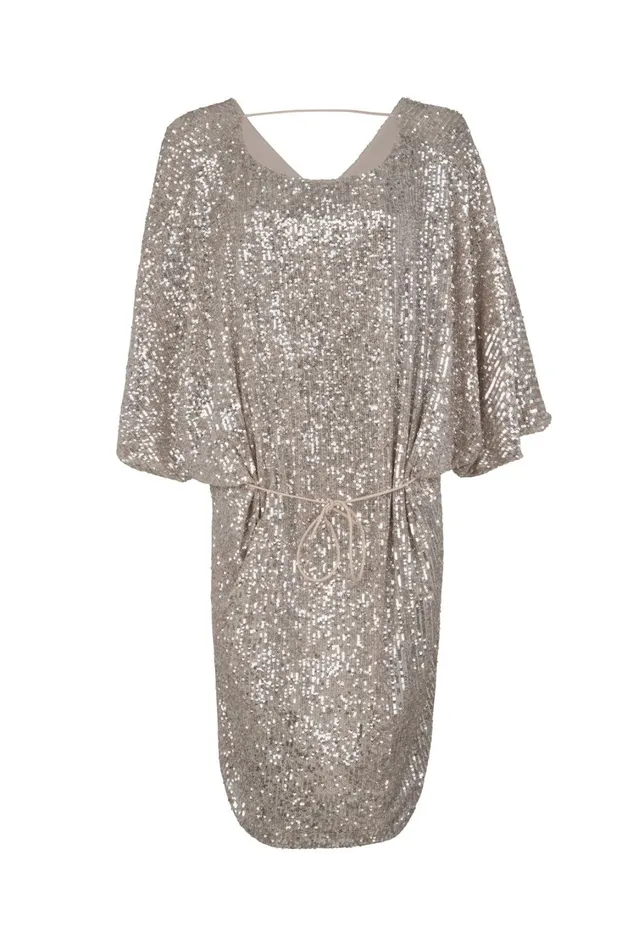 Hannah Dress 8211 Cream Silver Women Cras Dresses