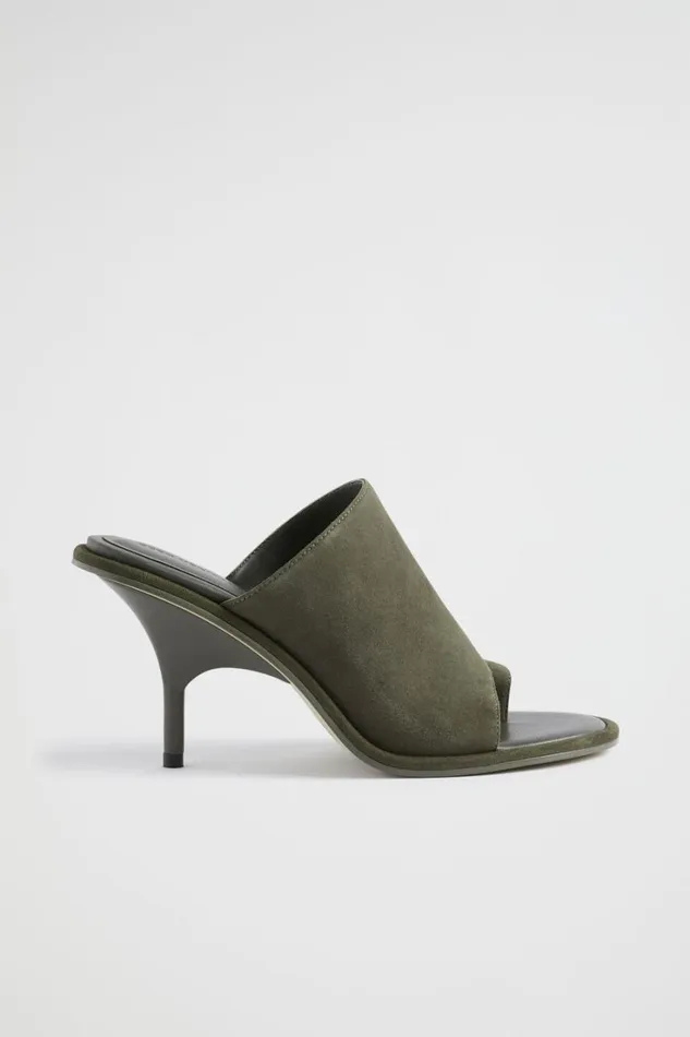 Heels and Wedges Woman Seed Heritage Arabella Heel Olive Suede