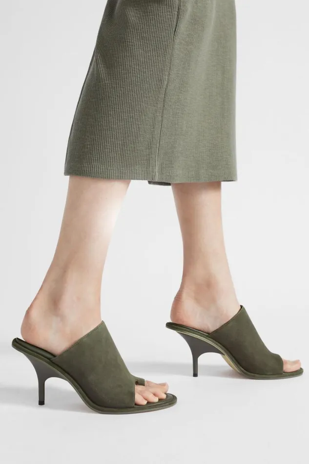 Heels and Wedges Woman Seed Heritage Arabella Heel Olive Suede