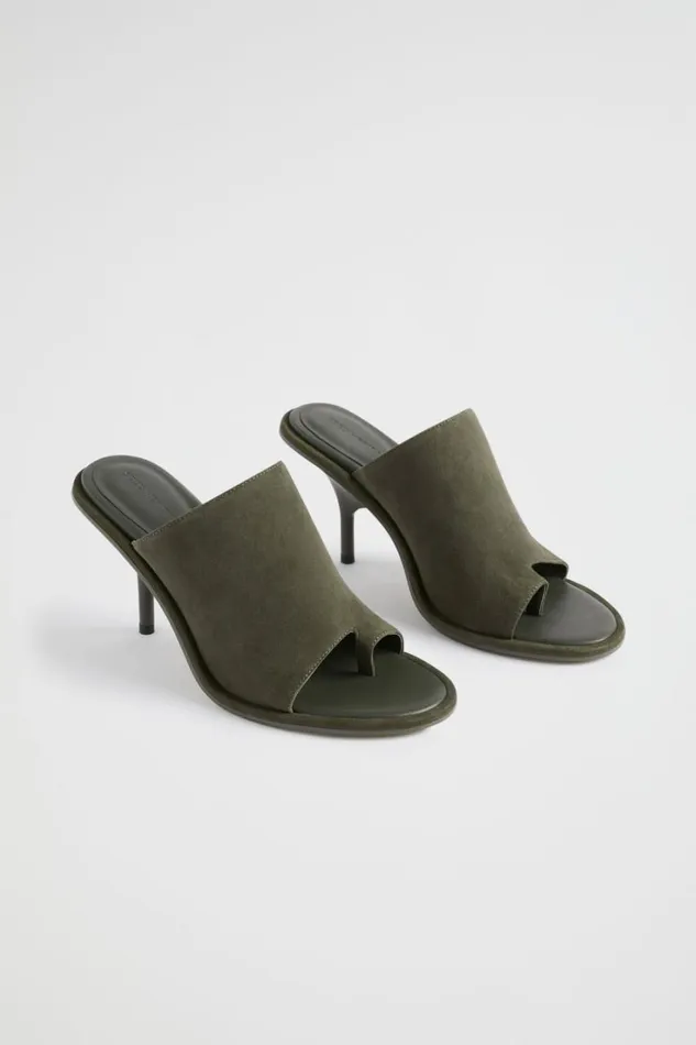 Heels and Wedges Woman Seed Heritage Arabella Heel Olive Suede