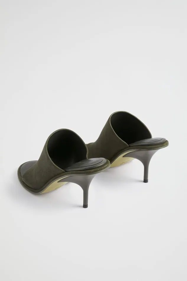 Heels and Wedges Woman Seed Heritage Arabella Heel Olive Suede