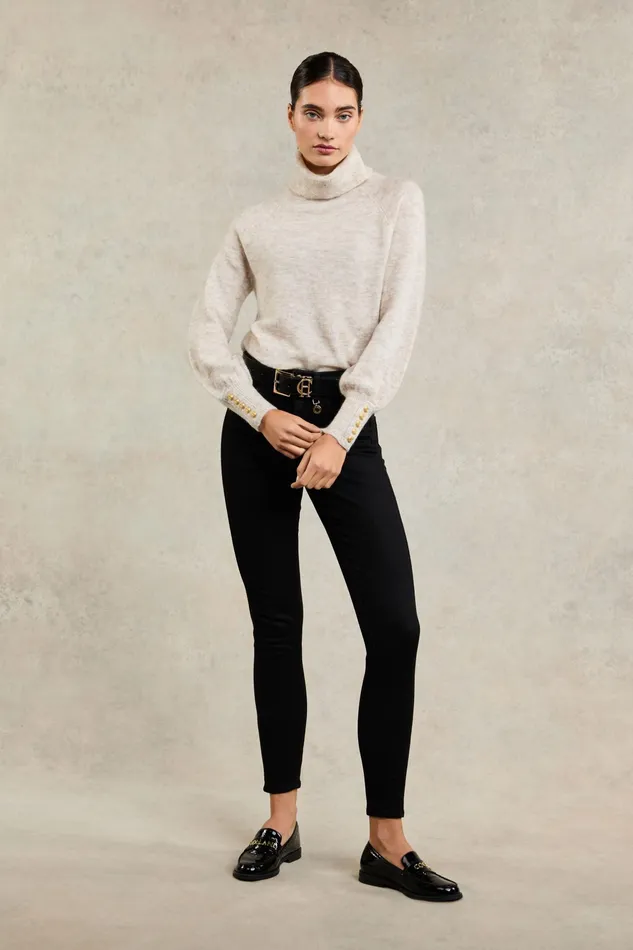 Holland Cooper 5 Pocket Jodhpur Jean Black Women Jeans