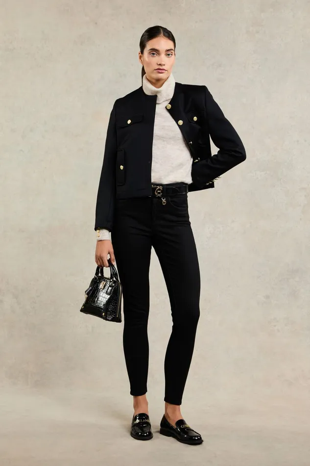 Holland Cooper 5 Pocket Jodhpur Jean Black Women Jeans Holland Cooper 5 Pocket Jodhpur Jean Black Women Jeans
