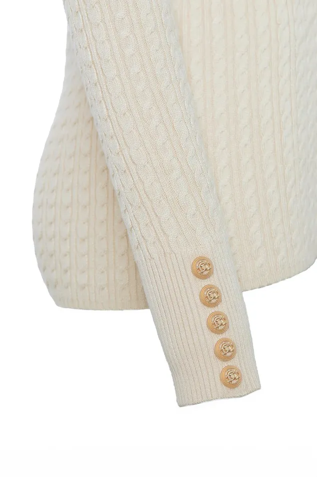 Holland Cooper Ava Knit Almond Women Knitwear Holland Cooper Ava Knit Almond Women Knitwear