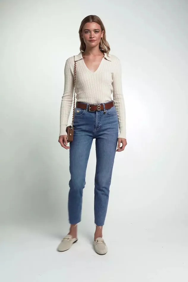 Holland Cooper Ava Knit Almond Women Knitwear Holland Cooper Ava Knit Almond Women Knitwear