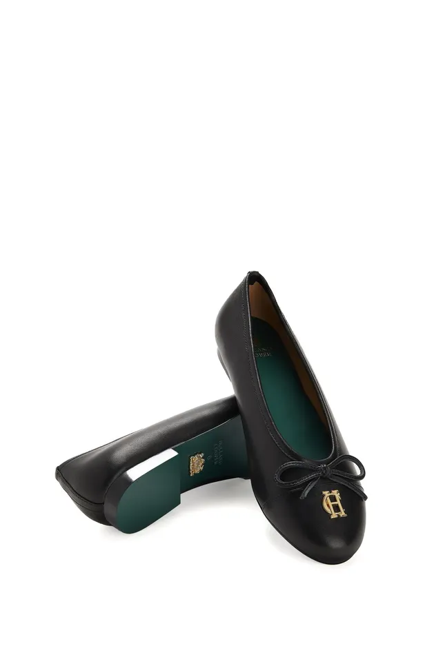 Holland Cooper Ballet Shoe Black Women Pumps Holland Cooper Ballet Shoe Black Women Pumps