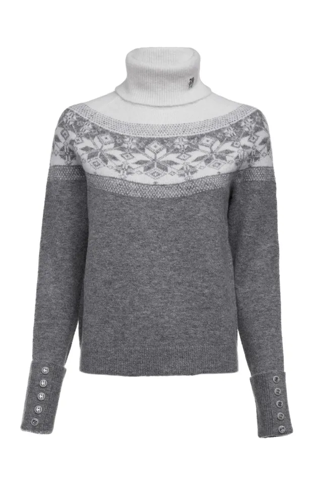Holland Cooper Beatrice Knit Dark Grey Marl Women Knitwear Holland Cooper Beatrice Knit Dark Grey Marl Women Knitwear