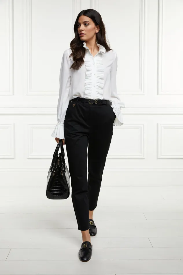 Holland Cooper Bexley Cigarette Trouser Black Women Trousers