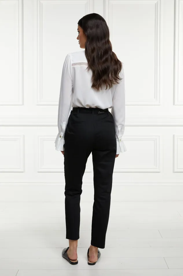 Holland Cooper Bexley Cigarette Trouser Black Women Trousers Holland Cooper Bexley Cigarette Trouser Black Women Trousers