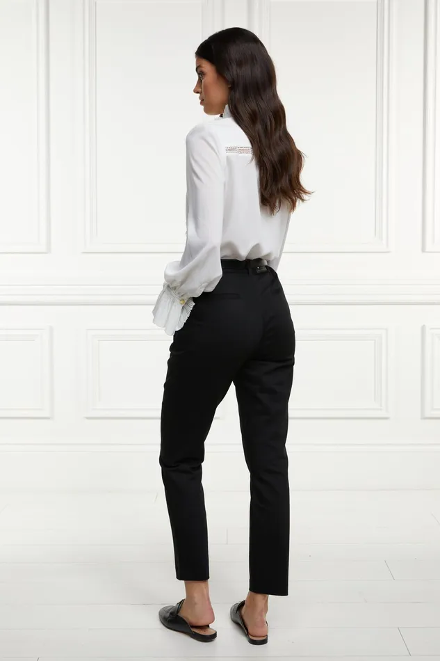 Holland Cooper Bexley Cigarette Trouser Black Women Trousers Holland Cooper Bexley Cigarette Trouser Black Women Trousers