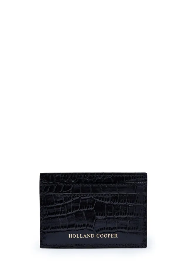 Holland Cooper Chelsea Card Holder Black Croc MenWomen Small Leather Goods Holland Cooper Chelsea Card Holder Black Croc MenWomen Small Leather Goods