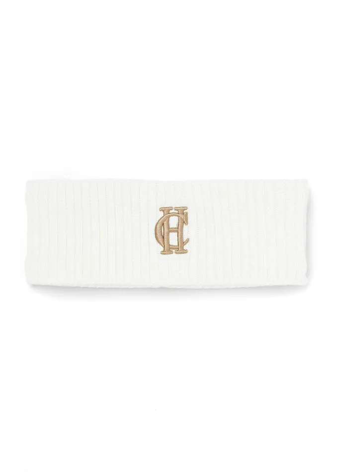 Holland Cooper Chelsea Merino Headband Cream Women Hats and Headbands