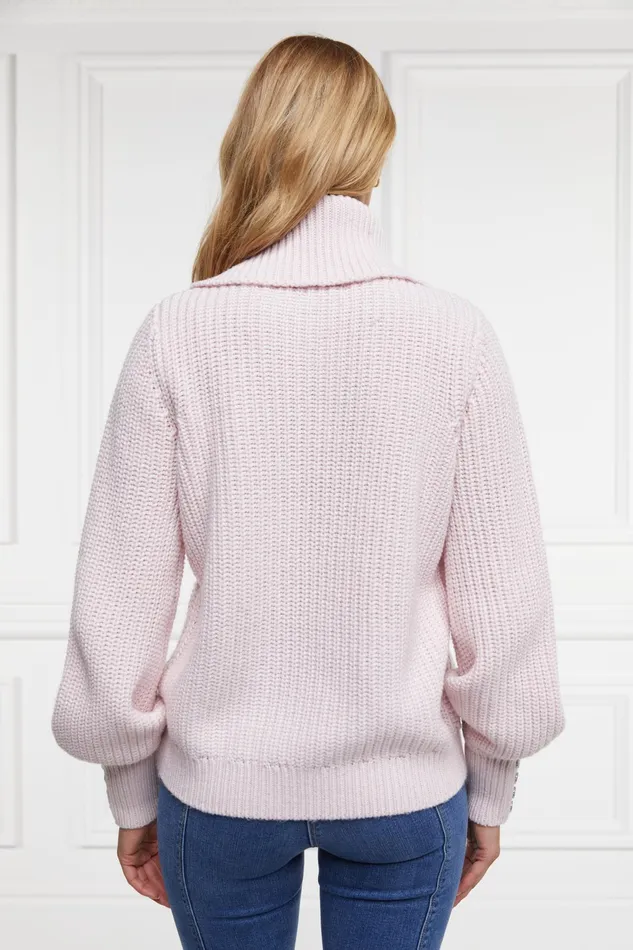 Holland Cooper Corded Roll Neck Knit Women Knitwear Holland Cooper Corded Roll Neck Knit Women Knitwear