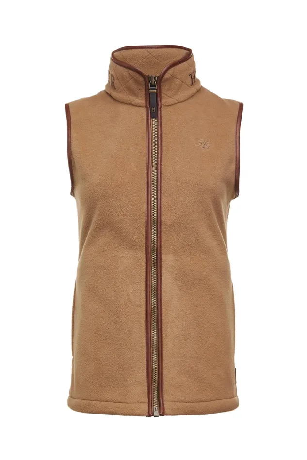 Holland Cooper Country Fleece Gilet Coffee Women Fleeces
