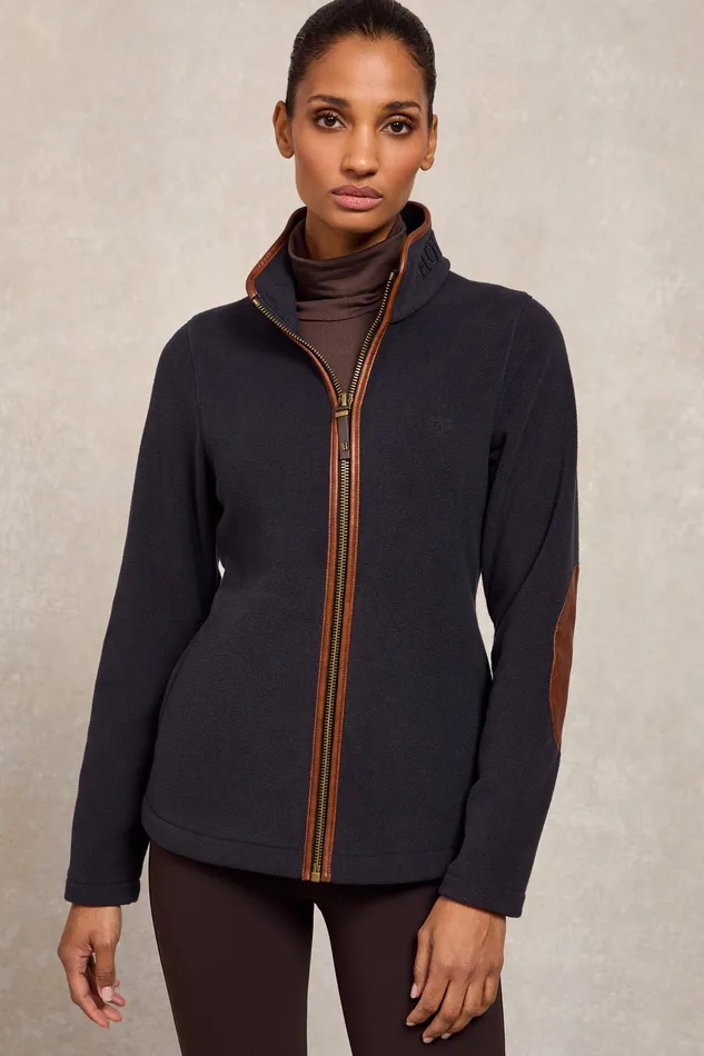 Holland Cooper Country Fleece Jacket Ink Navy Women Fleeces