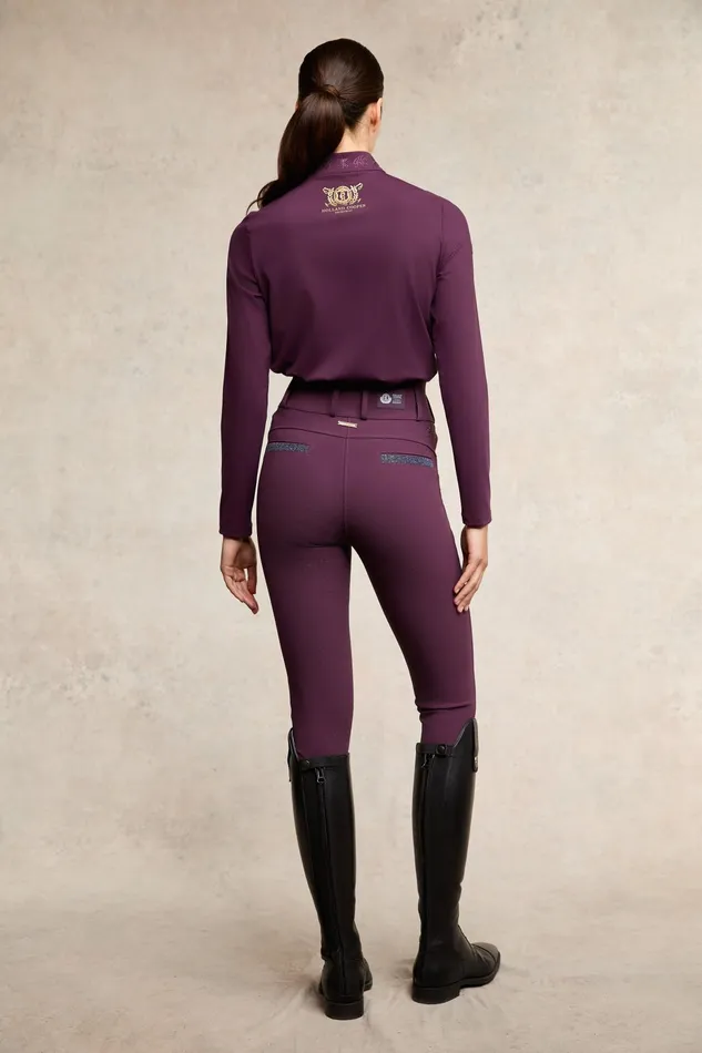 Holland Cooper Crystal Base Layer Aubergine Women Base Layers Holland Cooper Crystal Base Layer Aubergine Women Base Layers