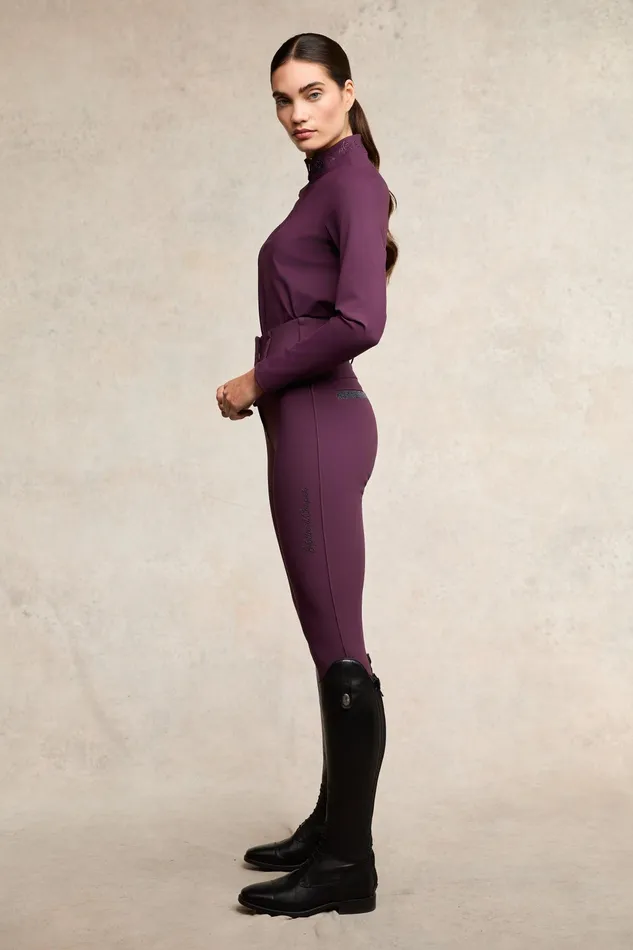 Holland Cooper Crystal Base Layer Aubergine Women Base Layers Holland Cooper Crystal Base Layer Aubergine Women Base Layers