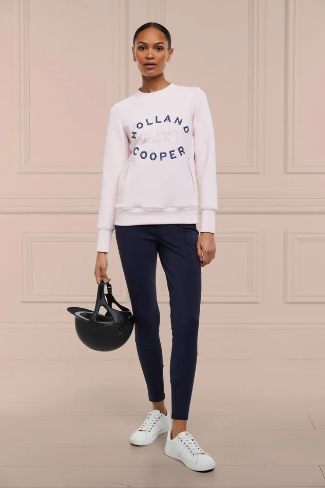 Holland Cooper Crystal Crew Neck Sweat Blush Women Hoodies and Sweatshirts Holland Cooper Crystal Crew Neck Sweat Blush Women Hoodies and Sweatshirts