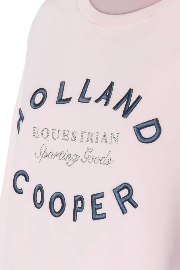 Holland Cooper Crystal Crew Neck Sweat Blush Women Hoodies and Sweatshirts Holland Cooper Crystal Crew Neck Sweat Blush Women Hoodies and Sweatshirts