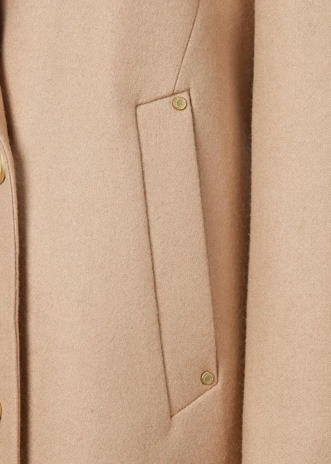 Holland Cooper Double Breasted Coat Camel Women Tailoring