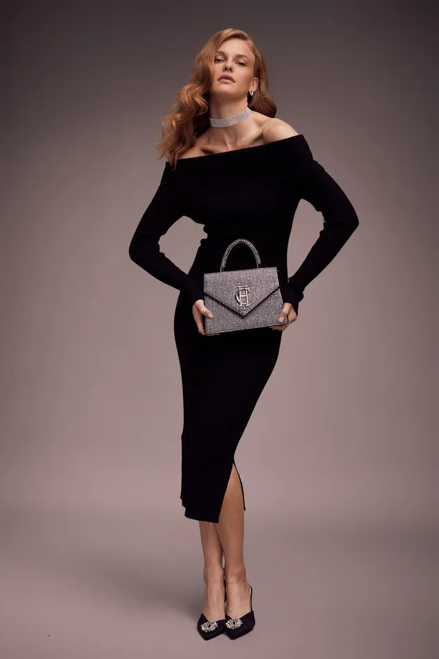 Holland Cooper Dowdeswell Bag Silver Women Clutch Bags Holland Cooper Dowdeswell Bag Silver Women Clutch Bags