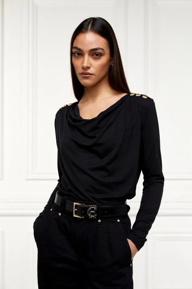 Holland Cooper Ellen Top Black Women Tops Holland Cooper Ellen Top Black Women Tops
