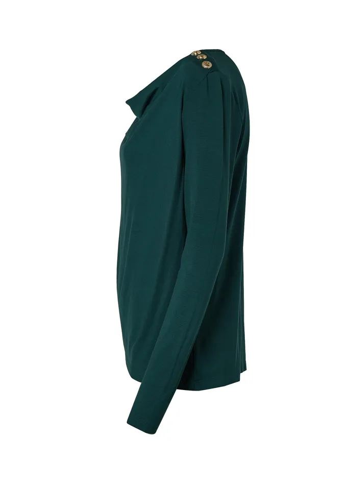 Holland Cooper Ellen Top Deep Emerald Women Tops Holland Cooper Ellen Top Deep Emerald Women Tops