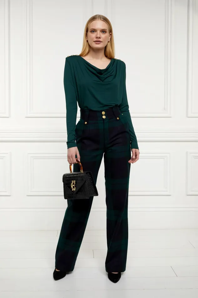 Holland Cooper Ellen Top Deep Emerald Women Tops Holland Cooper Ellen Top Deep Emerald Women Tops