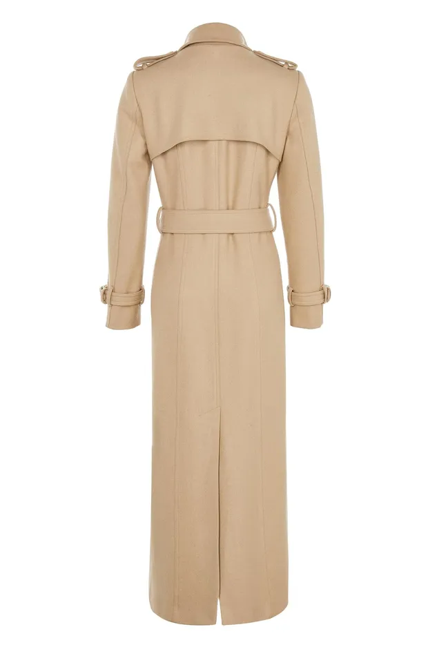 Holland Cooper Full Length Marlborough Trench Coat Camel Women Trench Coats