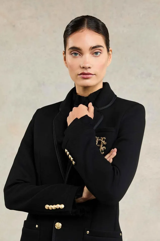 Holland Cooper Henley Blazer Black Black Women Blazers Holland Cooper Henley Blazer Black Black Women Blazers