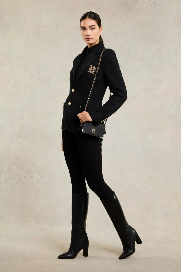 Holland Cooper Henley Blazer Black Black Women Blazers Holland Cooper Henley Blazer Black Black Women Blazers