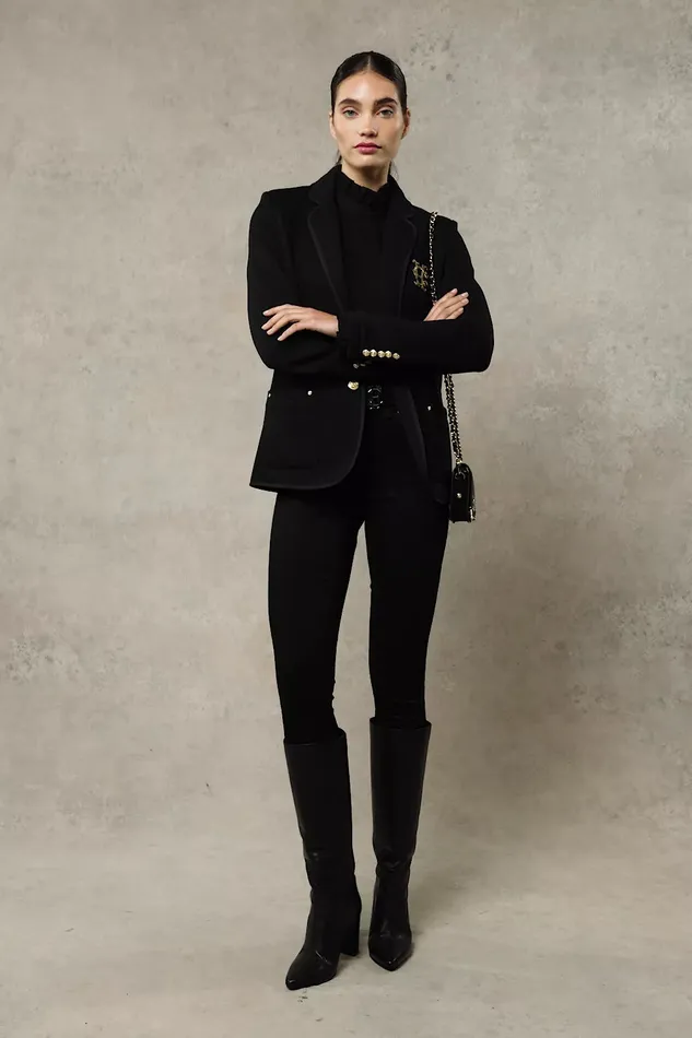 Holland Cooper Henley Blazer Black Black Women Blazers Holland Cooper Henley Blazer Black Black Women Blazers