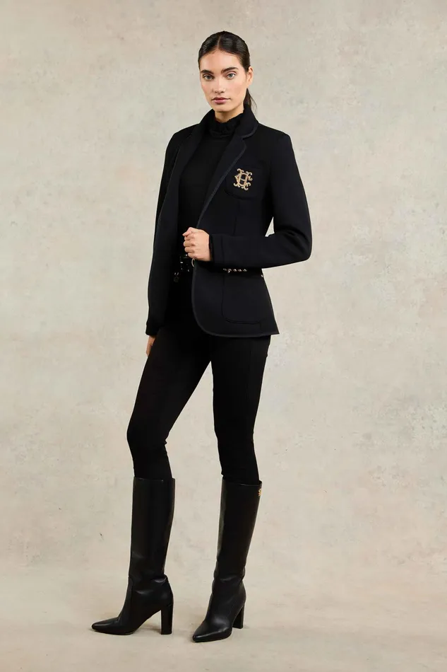 Holland Cooper Henley Blazer Black Black Women Blazers Holland Cooper Henley Blazer Black Black Women Blazers