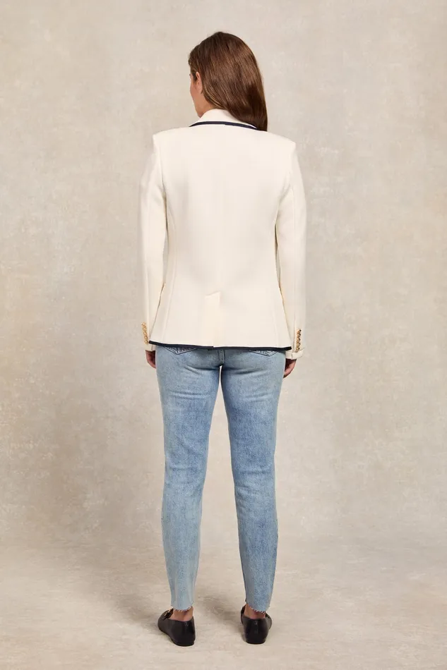 Holland Cooper Henley Blazer Cream Women Blazers Holland Cooper Henley Blazer Cream Women Blazers