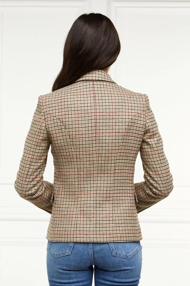 Holland Cooper Heritage Knightsbridge Blazer Charlton Tweed Horn Button Women Blazers