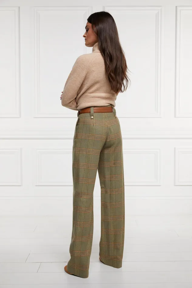 Holland Cooper High Waisted Straight Trouser Leveret Women Tailoring Holland Cooper High Waisted Straight Trouser Leveret Women Tailoring