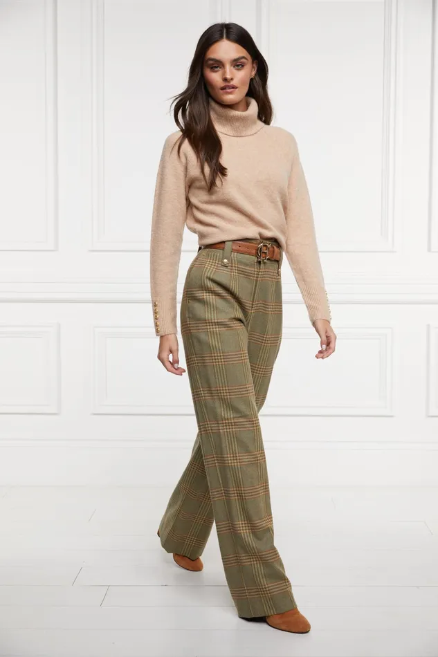 Holland Cooper High Waisted Straight Trouser Leveret Women Tailoring Holland Cooper High Waisted Straight Trouser Leveret Women Tailoring