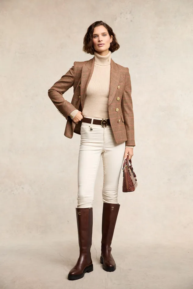 Holland Cooper Jodhpur Jean Oatmeal Women Jeans